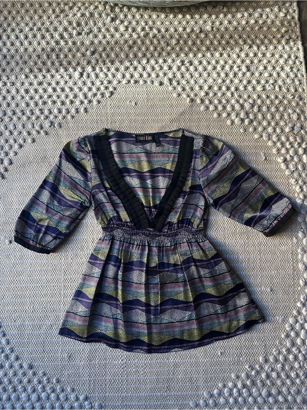 Yumi Kim Silk V-Neck Blouse Size XS